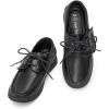 DREAM PAIRS Boys Dress Shoes Boat Shoes Slip on Loafers Casual School Shoes (Toddler/Little Kid/Big Kid)(All Black)