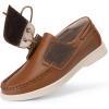 DREAM PAIRS Boys Dress Shoes Boat Shoes Slip on Loafers Casual School Shoes (Toddler/Little Kid/Big Kid)(Brown)
