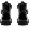 DREAM PAIRS Boys Girls Ankle Boots Lace-up with Buckle Strap Combat boot for Toddler/Little Kid/Big Kids(All Black)