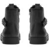 DREAM PAIRS Boys Girls Ankle Boots Lace-up with Buckle Strap Combat boot for Toddler/Little Kid/Big Kids(Black)