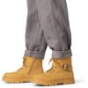 DREAM PAIRS Boys Girls Ankle Boots Lace-up with Buckle Strap Combat boot for Toddler/Little Kid/Big Kids(Yellow)