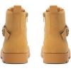 DREAM PAIRS Boys Girls Ankle Boots Lace-up with Buckle Strap Combat boot for Toddler/Little Kid/Big Kids(Yellow)