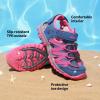 DREAM PAIRS Boys Girls Closed-Toe Outdoor Summer Sport Sandals for Toddler/Little/Big Kid(Dark Blue/Hot Pink)