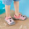 DREAM PAIRS Boys Girls Closed-Toe Outdoor Summer Sport Sandals for Toddler/Little/Big Kid(Pink/Grey/Green)