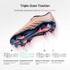 DREAM PAIRS Boys Girls FG AG Soccer Cleats High-Speed Anti-Twist Lightweight Football Shoes(Coral Pink)