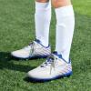 DREAM PAIRS Boys Girls FG AG Soccer Cleats High-Speed Anti-Twist Lightweight Football Shoes(White)