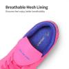 DREAM PAIRS Boys Girls Outdoor Soccer Cleats Firm Ground Football Shoes for Little/Big Kid(Fuchsia/Royal/Blue)