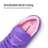 DREAM PAIRS Boys Girls Outdoor Soccer Cleats Firm Ground Football Shoes for Little/Big Kid(Light/Purple/Pink)