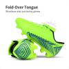 DREAM PAIRS Boys Girls Outdoor Soccer Cleats Firm Ground Football Shoes for Little/Big Kid(Neon/Green/Black)