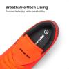 DREAM PAIRS Boys Girls Outdoor Soccer Cleats Firm Ground Football Shoes for Little/Big Kid(Orange/Black)