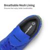 DREAM PAIRS Boys Girls Outdoor Soccer Cleats Firm Ground Football Shoes for Little/Big Kid(Royal/Blue/Black)