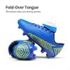 DREAM PAIRS Boys Girls Outdoor Soccer Cleats Firm Ground Football Shoes for Little/Big Kid(Royal/Blue/Black)