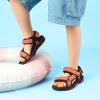 DREAM PAIRS Boys Girls Sandals Kids Adventurous Light-Weight Adjustable Straps Summer Water Shoes (Toddler/Little Kid/Big Kid)(Orange/Black)