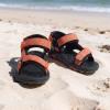 DREAM PAIRS Boys Girls Sandals Kids Adventurous Light-Weight Adjustable Straps Summer Water Shoes (Toddler/Little Kid/Big Kid)(Orange/Black)