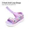 DREAM PAIRS Boys Girls Sandals Kids Athletic Summer Water Open Toe Shoes for Little/Big Kid(Rainbow/Purple)