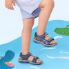 DREAM PAIRS Boys Girls Sandals Summer Outdoor Athletic Kids Sport Water Shoes for Toddler/Little Kid(Grey/Blue)