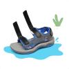 DREAM PAIRS Boys Girls Sandals Summer Outdoor Athletic Kids Sport Water Shoes for Toddler/Little Kid(Grey/Blue)