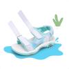 DREAM PAIRS Boys Girls Sandals Summer Outdoor Athletic Kids Sport Water Shoes for Toddler/Little Kid(Light Blue-pu)
