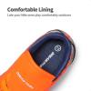 DREAM PAIRS Boys Girls Soccer Cleats Athletic Training Football Shoes for Little/Big Kid(Orange/Navy)
