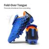 DREAM PAIRS Boys Girls Soccer Cleats Athletic Training Football Shoes for Little/Big Kid(Royal/Blue/Orange)
