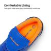 DREAM PAIRS Boys Girls Soccer Cleats Athletic Training Football Shoes for Little/Big Kid(Royal/Blue/Orange)