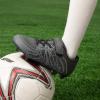DREAM PAIRS Boys Girls Soccer Cleats Kids Youth Multi Ground Outdoor Football Shoes for Little/Big Kid(Black/Dark Grey)
