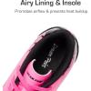 DREAM PAIRS Boys Girls Soccer Cleats Youth Firm Groud Outdoor Sport Athletic High Top Football Shoes for Little/Big Kid(Hot Pink/Black)
