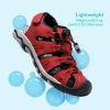 DREAM PAIRS Boys Girls Summer Outdoor Athletic Sport Sandals Walking Hiking Hook and Loop Adjustable Multicolor for Toddler/Little/Big Kids(Red/Black/Grey)