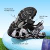 DREAM PAIRS Boys Girls Summer Outdoor Athletic Sport Sandals for Toddler/Little/Big Kid(Black/Grey)