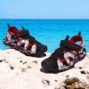DREAM PAIRS Boys Girls Summer Outdoor Athletic Sport Sandals for Toddler/Little/Big Kid(Black/Red)