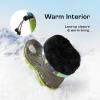 DREAM PAIRS Boys Snow Boots Waterproof Camouflage Slip Resistant Mid Calf Faux Fur Lining Outdoor Muck Winter Shoes for Little/Big Kids(Gray/Oliver Green)