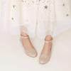 DREAM PAIRS Girls Dress Shoes Low Wedge Heels Ankle Strap Wedding Flower Party Pump for Toddler Little Big Kid(Gold)