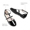 DREAM PAIRS Girls Dress Shoes Mary Jane Flats for Little Girls Party Shoes with T Strap(Black)