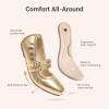 DREAM PAIRS Girls Dress Shoes Slip on Ballerina Flats Mary Jane Ballet Shoes for Wedding/Party(Gold)