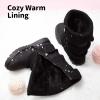 DREAM PAIRS Girl’s Winter Snow Boots Faux Fur Lined Mid Calf Shoes(Black)