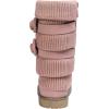 DREAM PAIRS Girl’s Winter Snow Boots Faux Fur Lined Mid Calf Shoes(Pink)