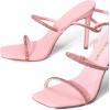 DREAM PAIRS High Heels Stilettos for Women – Strappy Gladiator Sexy Square Toe Open Toe Dressy Pumps Sandals(Pink)
