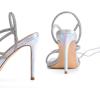 DREAM PAIRS High Heels Stilettos for Women – Strappy Gladiator Sexy Square Toe Open Toe Dressy Pumps Sandals(Silver)