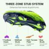 DREAM PAIRS Kids Multi Ground Soccer Cleats with High-Speed Anti-Twist TPU Plate Athletic Football Shoes for Little/Big Kids(Neon Green)