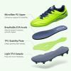 DREAM PAIRS Kids Multi Ground Soccer Cleats with High-Speed Anti-Twist TPU Plate Athletic Football Shoes for Little/Big Kids(Neon Green)