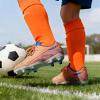 DREAM PAIRS Kids Multi Ground Soccer Cleats with High-Speed Anti-Twist TPU Plate Athletic Football Shoes for Little/Big Kids(Orange)