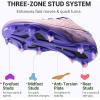DREAM PAIRS Kids Multi Ground Soccer Cleats with High-Speed Anti-Twist TPU Plate Athletic Football Shoes for Little/Big Kids(Pink/Purple)