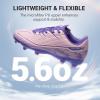 DREAM PAIRS Kids Multi Ground Soccer Cleats with High-Speed Anti-Twist TPU Plate Athletic Football Shoes for Little/Big Kids(Pink/Purple)