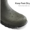 DREAM PAIRS Kids Rain Boots Easy-On Lightweight Non-Slip Outsole for Boys & Girls Outdoor Rainy Day Play(Olive)