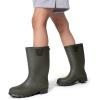 DREAM PAIRS Kids Rain Boots Easy-On Lightweight Non-Slip Outsole for Boys & Girls Outdoor Rainy Day Play(Olive)