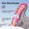 DREAM PAIRS Kids’ Waterproof Snow Boots with Hook and Loop Mid Calf Faux Fur Lining Winter Boots(Gray/White/Red)