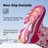 DREAM PAIRS Kids’ Waterproof Snow Boots with Hook and Loop Mid Calf Faux Fur Lining Winter Boots(Rose Red)