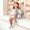 DREAM PAIRS Little Girls Toddler Ballet Flats Dress Shoes Mary Janes Shoes(Light Blue)