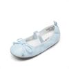 DREAM PAIRS Little Girls Toddler Ballet Flats Dress Shoes Mary Janes Shoes(Light Blue)