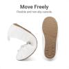 DREAM PAIRS Little Girls Toddler Ballet Flats Dress Shoes Mary Janes Shoes(White)